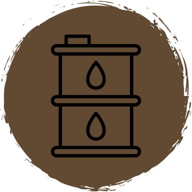 Modern b 'nin vektör illüstrasyonunda gaz ikonu yok