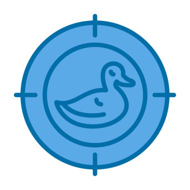 ördek simgesi vektör illüstrasyonu