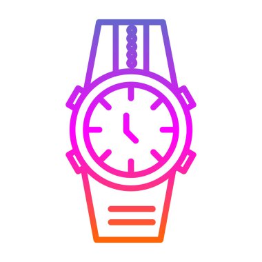 Kol saati web simgesi basit illüstrasyon 