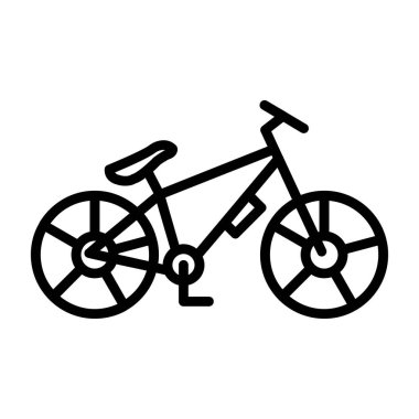 Dağ bisikleti kutsal kişilerin resmi, vektör çizim