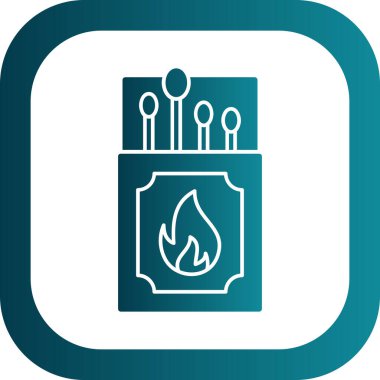 Renkli kibrit kutusu vektör çizimi basit tasarım