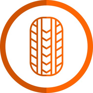 düz lastik simgesi, vektör illüstrasyon tasarımı