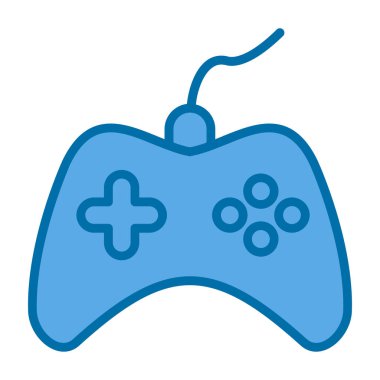 Oyun kontrolörü. Web simgesi basit illüstrasyon