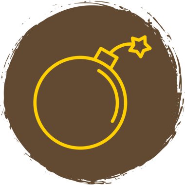 Bomba. Web simgesi basit illüstrasyon 