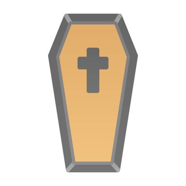 tabut simgesi vektör illüstrasyonu