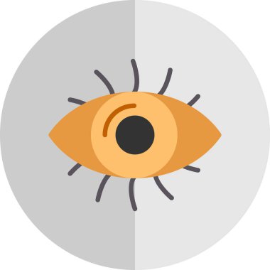 Göz düzlüğü simgesi, vektör çizimi