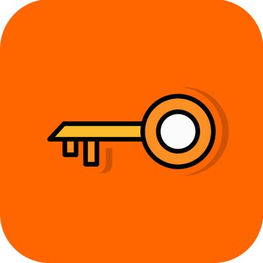 anahtar simgesi, vektör illüstrasyonu basit tasarım