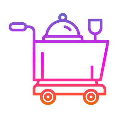 Sepet ikonu vektör illüstrasyonu