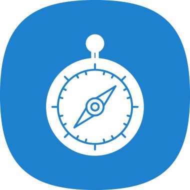 pusula düz simgesi, vektör illüstrasyon tasarımı