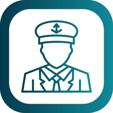 Bir polis simgesinin vektör illüstrasyonu