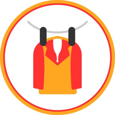 Lekesiz çamaşır ve giysi tasviri için taze ve temiz giysi simgesi