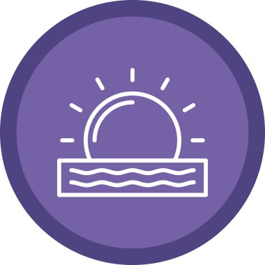 gündoğumu simge vektör çizim