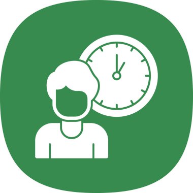 Zaman simgesi vektör illüstrasyonu