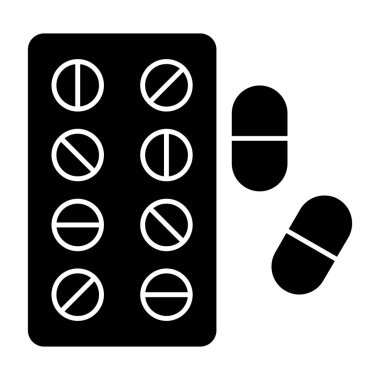 hap simgesi, vektör illüstrasyon tasarımı 