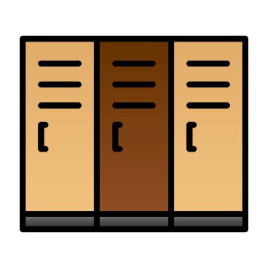 Dolap. Web simgesi basit illüstrasyon