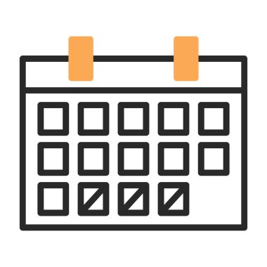 düz zamanlama simgesi, vektör tasarımı