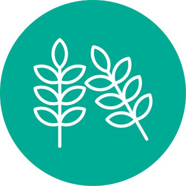 Buğday simgesi, vektör illüstrasyonu basit tasarım