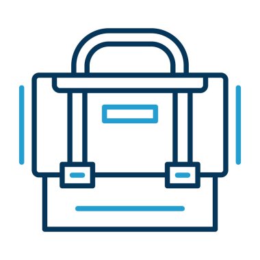 evrak çantası simgesi, vektör illüstrasyonu basit tasarım