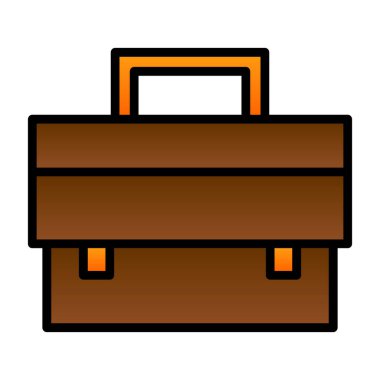 evrak çantası simgesi, vektör illüstrasyonu basit tasarım