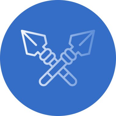 Mızrak logo vektör illüstrasyonu