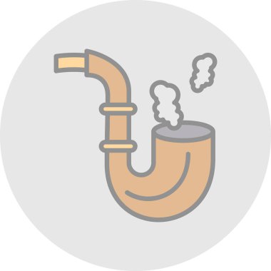 Elektronik boru simgesi, vektör illüstrasyonu