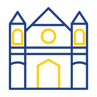 mimari yapı şehir simgesi - taslak biçimi