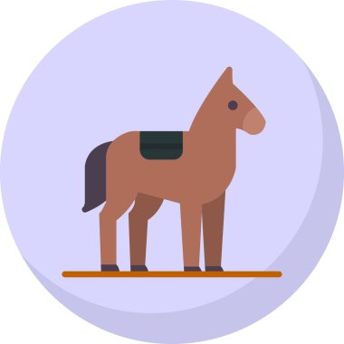 At yassı simgesi, vektör illüstrasyonu