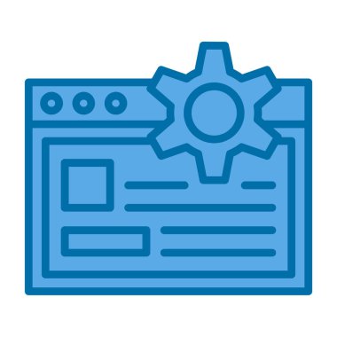 Web sitesi geliştirme simgesi vektör çizimi çizimi