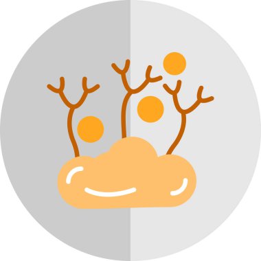 Şirin bir çizgi film simgesinin vektör çizimi