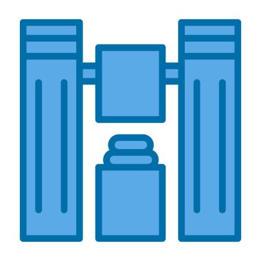 Giysi dizini web simgesi, vektör illüstrasyonu 