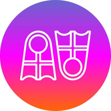 Bir bayrak simgesinin vektör illüstrasyonu