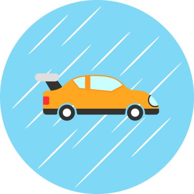 araba simgesi, vektör illüstrasyonu