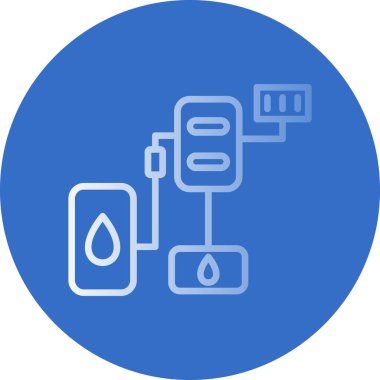 Gaz simgesinin vektör illüstrasyonu