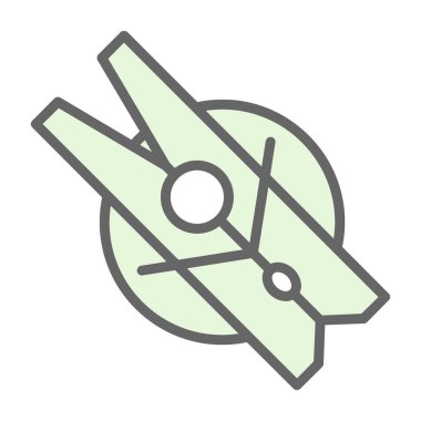 Giysi mandalı simgesinin vektör illüstrasyonu 