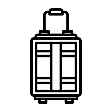 Bagaj web simgesi, vektör çizim 