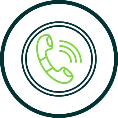 telefon ahizesi simgesi, vektör çizimi basit tasarım
