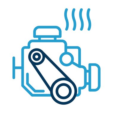 motor simgesi, vektör illüstrasyonu basit tasarım