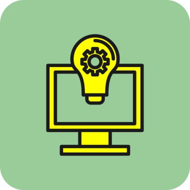 Ampullü bilgisayar ekranı