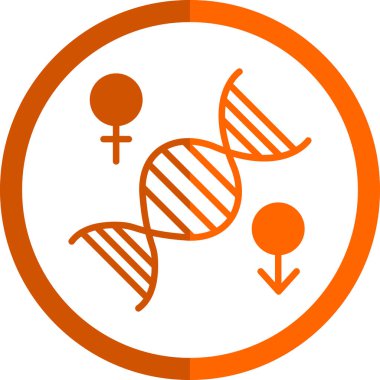 Kromozom web simgesi, vektör illüstrasyonu 