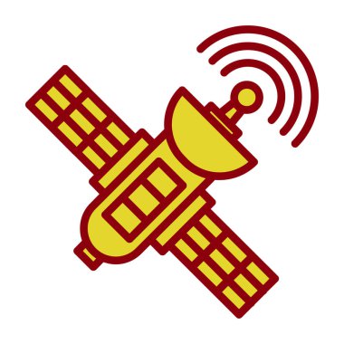 uydu simgesi, vektör illüstrasyonu basit tasarım