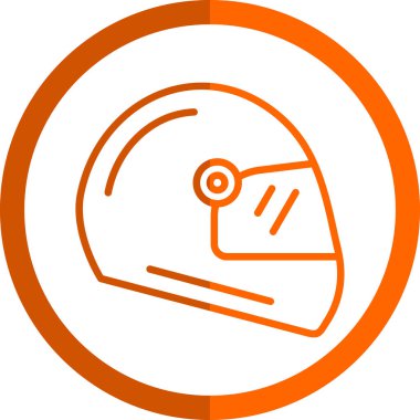 Motosiklet kask kutsal kişilerin resmi, vektör çizim