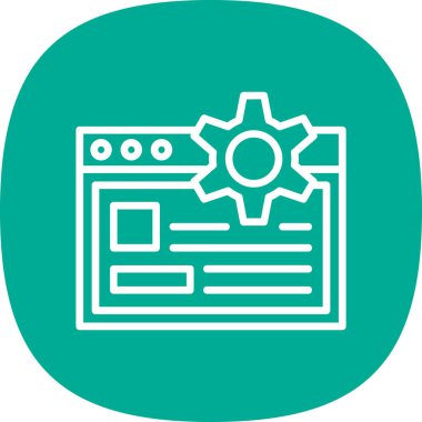 seo modern simgesinin vektör illüstrasyonu