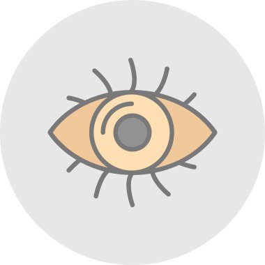 Göz düzlüğü simgesi, vektör çizimi