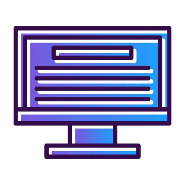 Web simgesini basit illüstrasyonla izle 