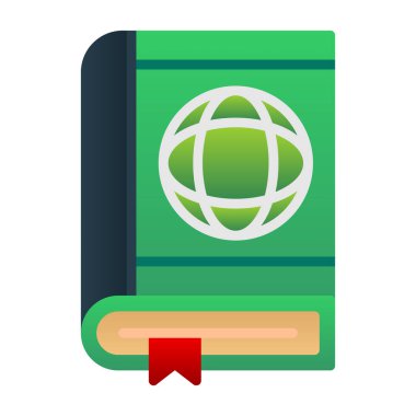 Düz pasaport simge vektör çizim