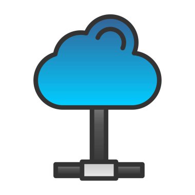 Bulut hesaplama. Web simgesi 