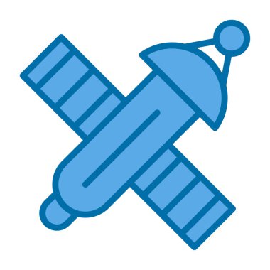 uydu simgesi, vektör illüstrasyonu basit tasarım