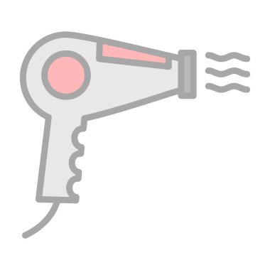 Kurutucu simgesinin vektör illüstrasyonu 