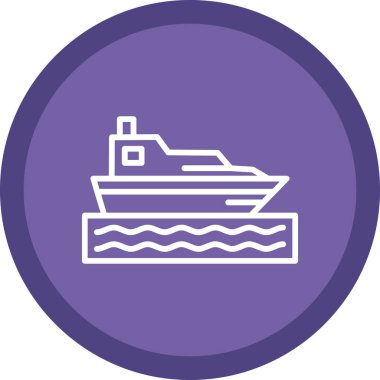 tekne ikonu vektör illüstrasyonu