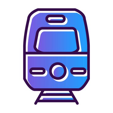 tren simgesi vektör illüstrasyonu